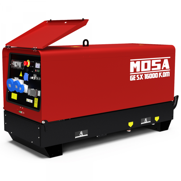 MOSA GE SX 16000 KDM - Generador de corriente diésel, silencioso 14.4 kW - Continua 13.2 kW