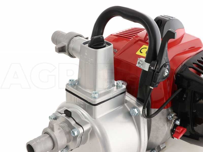 Funcionamiento Motobomba de gasolina GeoTech WP250-V racores de