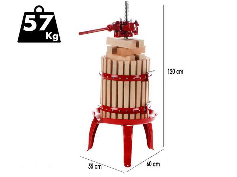 Baesso 35 - Prensa manual para uva - 48 l