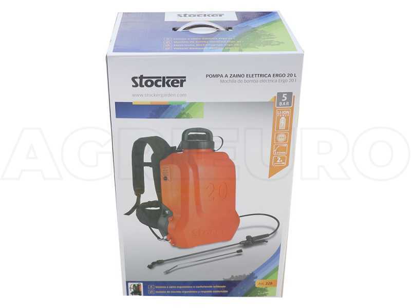 Pulverizador de mochila Stocker Ergo 20 - Bater&iacute;a de litio 20 litros - 5 bar