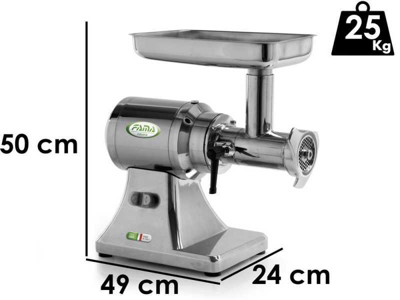 Fama TSK22 UNIKO - Picadora de carne el&eacute;ctrica - Cuerpo en aluminio - Unidad de triturado en Inox - 230V