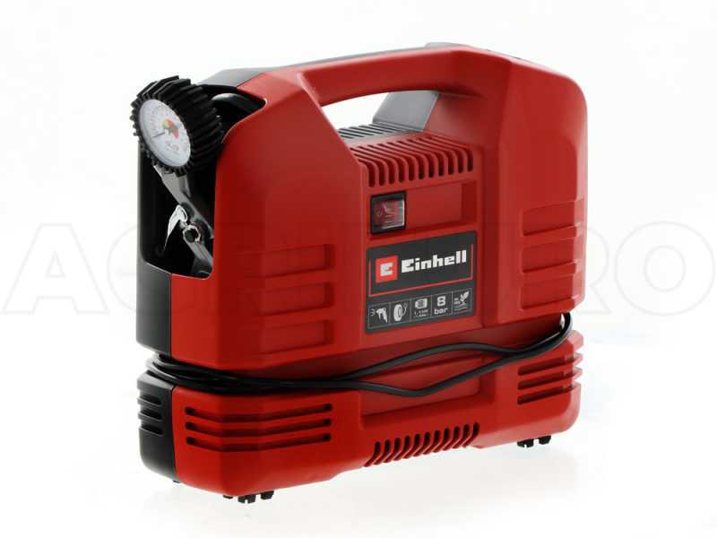 Compresor De Aire Portatil Auto Einhell Tc-ac 190 Of Set Color Rojo