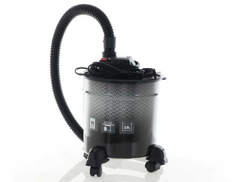 Aspirador con filtro integrado ceniza chimeneas 1200-18 litros eur/día