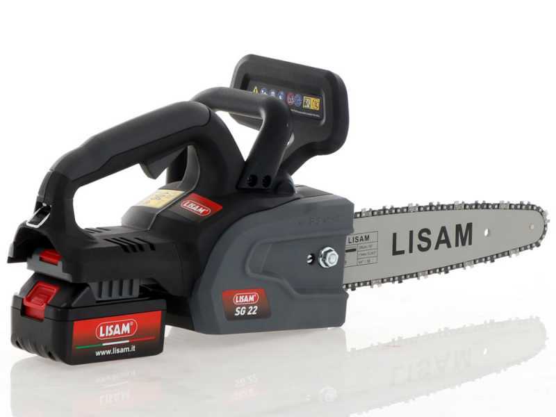 Ficha Técnica Motosierra eléctrica de batería LISAM SG 22 - 2X18 V 2 Ah en  Oferta