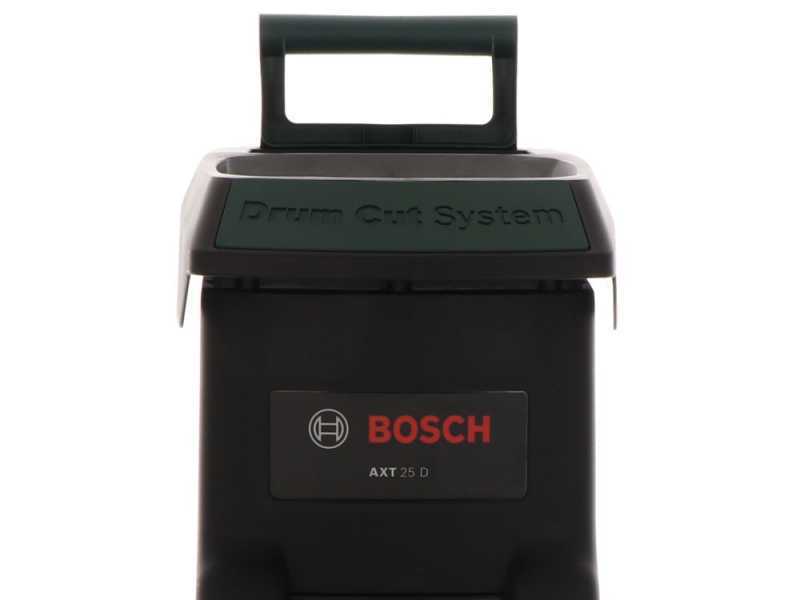 Bosch Biotrituradora eléctrica silenciosa AXT 25D II (2.500 W, Grosor de  rama máx.: 40 mm)