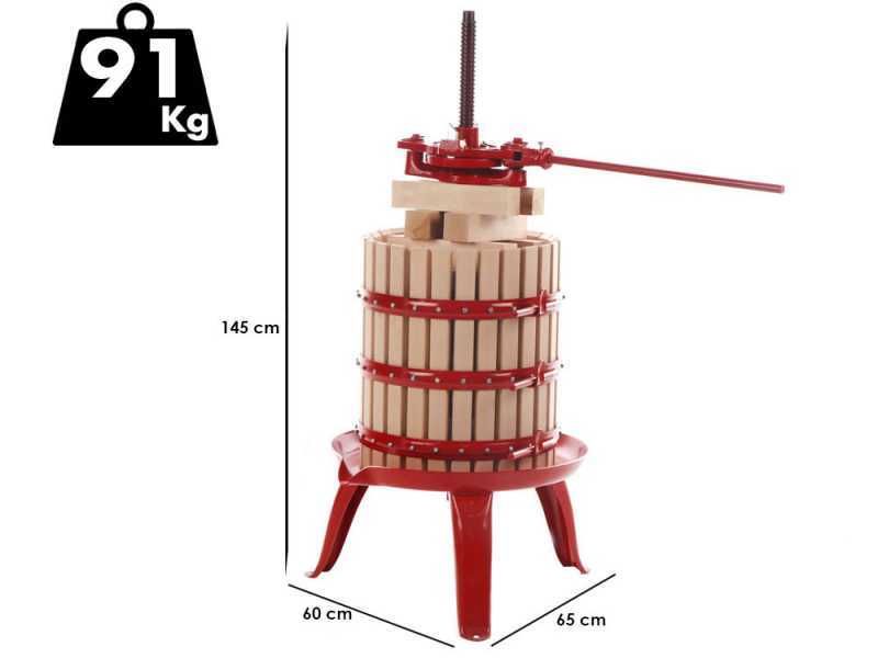 Baesso 45 - Prensa manual para uva - 95 l