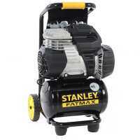 Stanley Sil Air 244/10 PCM - Compresor de aire el&eacute;ctrico vertical - 1.5 HP - 10 l sin aceite - Silencioso